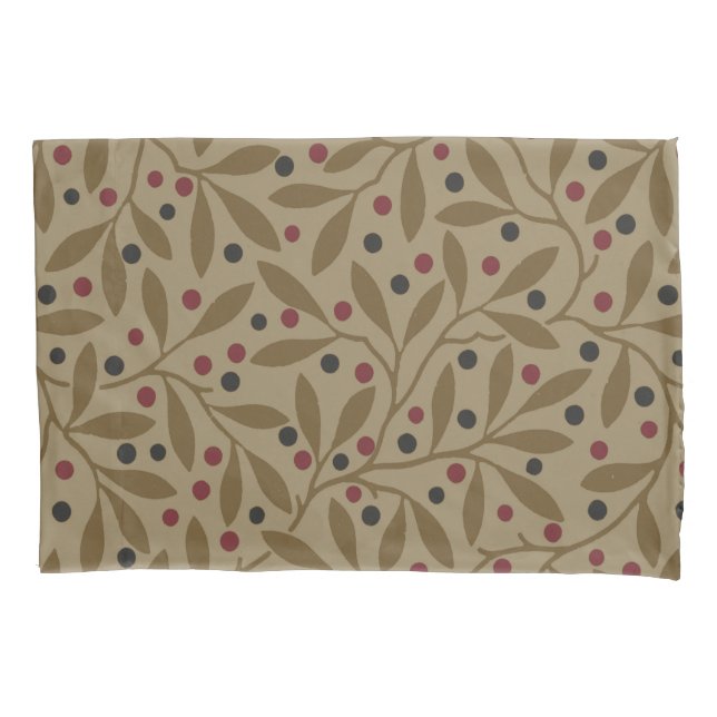 Leaf Berry Classic Hübsches Muster Kunst Kissenbezug (Vorderseite)