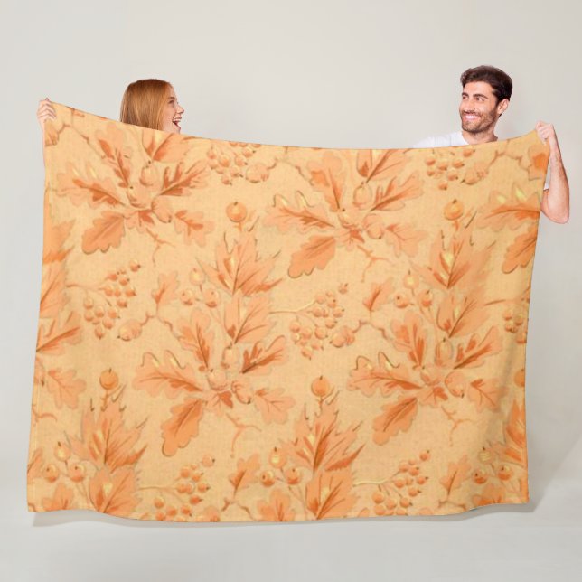Leaf braune Fleece Blanket (Beispiel)
