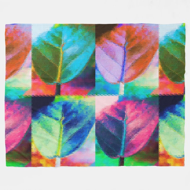 Leaf Colors Fleecedecke (Vorderseite (Horizontal))