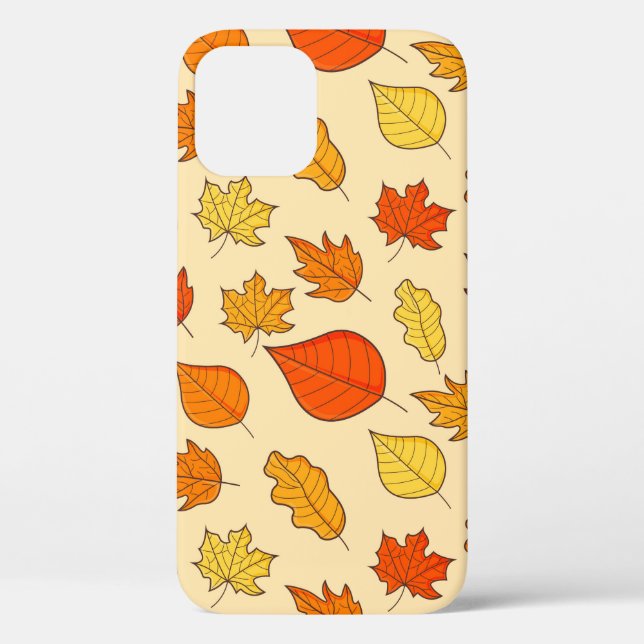Leaf Concept Pattern. Bleifall und Herbstsymbol, Case-Mate iPhone Hülle (Rückseite)