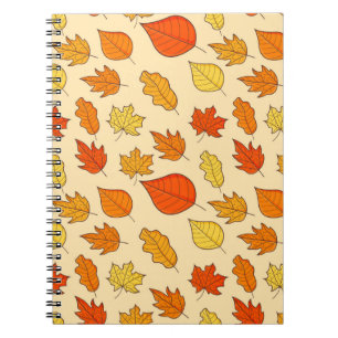 Leaf Concept Pattern. Bleifall und Herbstsymbol, Notizblock