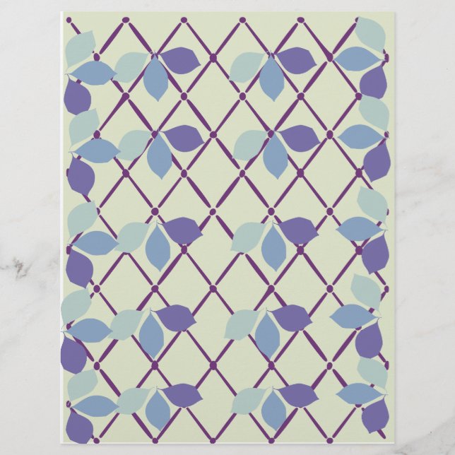 Leaf Design Scrapbook Paper (Vorderseite)