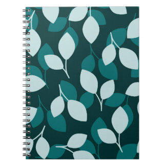 Leaf Design Spiral Foto Notebook Notizblock