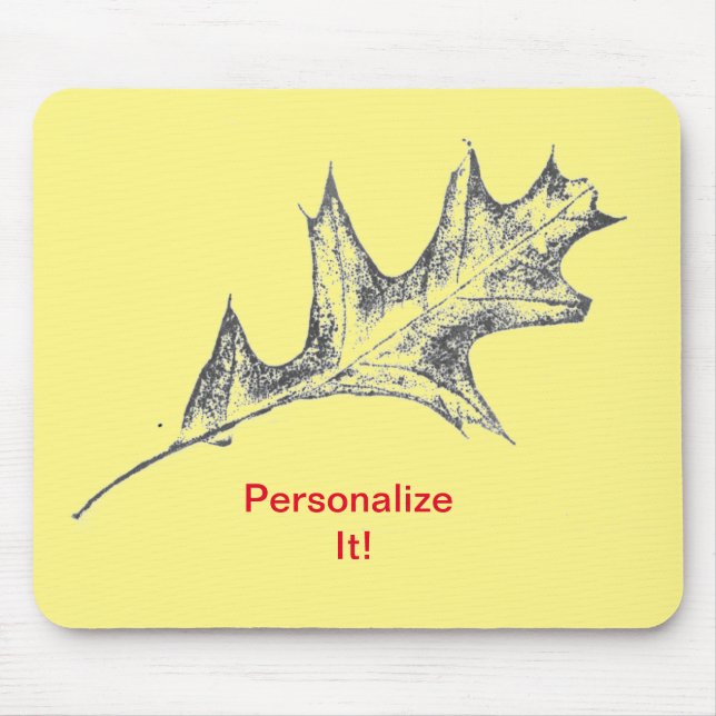 Leaf direkte Relief Natur Prints Mousepad (Vorne)