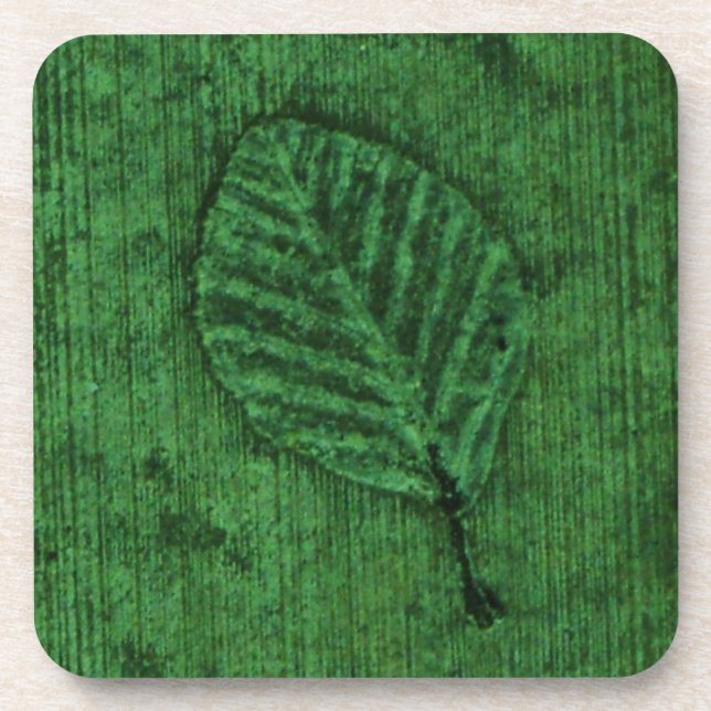 Leaf Fossil Getränkeuntersetzer (Vorderseite)