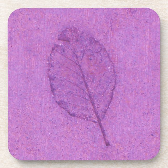 Leaf Fossil Getränkeuntersetzer (Vorderseite)