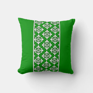 Leaf Green mit Lilie Pattern Pillow Kissen