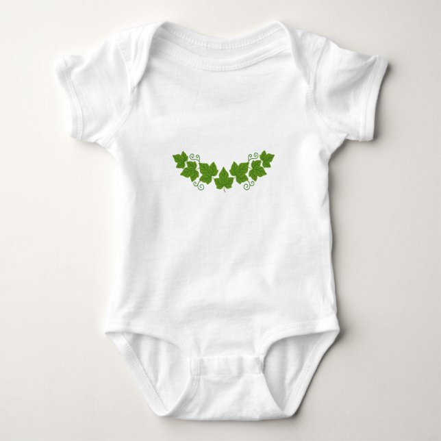Leaf-Grenze Baby Strampler (Vorderseite)
