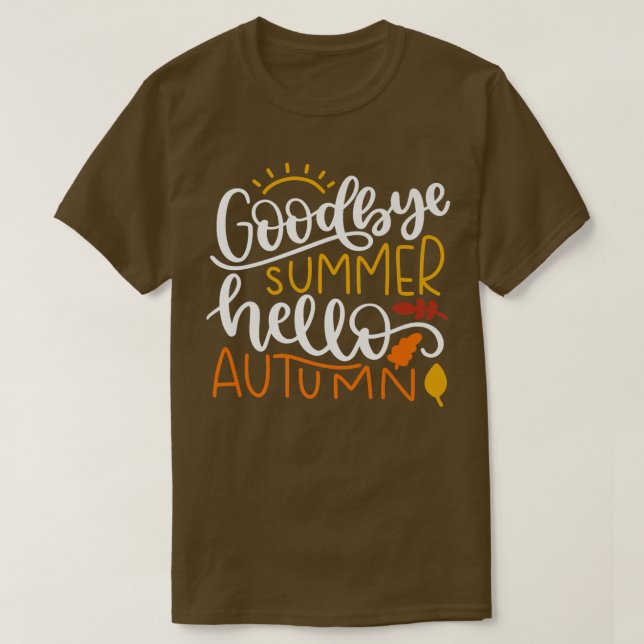 Leaf Herbstbaum Orange Herbstlaub Saison651 T-Shirt (Design vorne)