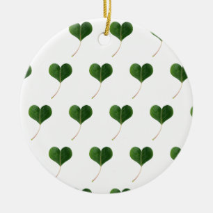 Leaf-Herz Keramik Ornament