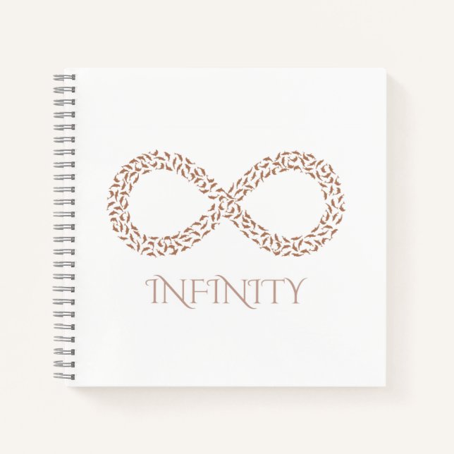 Leaf Infinity Symbol Wall Hanging Notizbuch (Vorderseite)