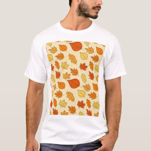 Leaf-Konzept: Muster für Autumn Symbol T-Shirt