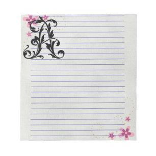Leaf Letter A Notizblock