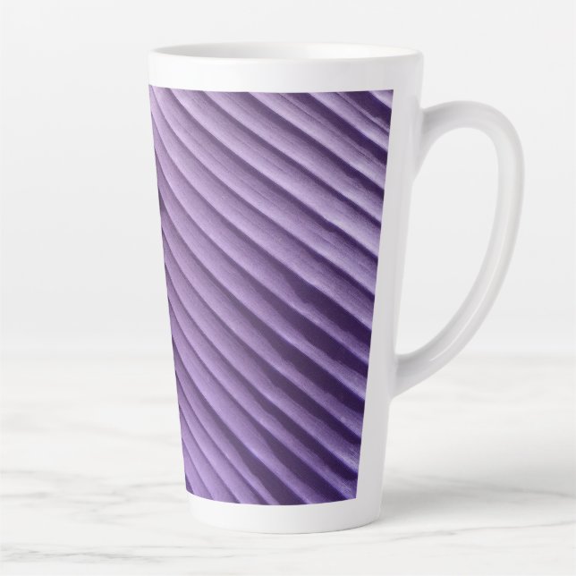 Leaf Lila Diagonal Milchtasse (Rechts)