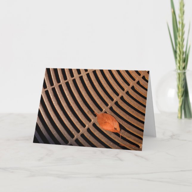 Leaf Minimalistisch Karte (Vorderseite)