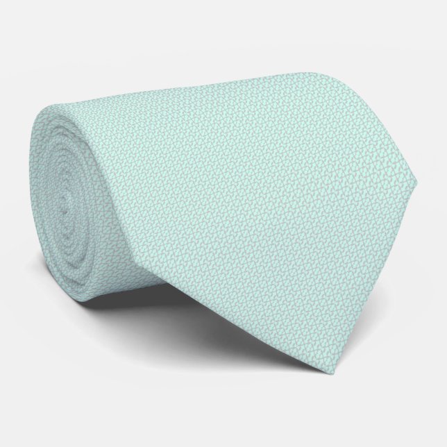 LEAF – Mintgrüne elegante Hochzeit-Krawatte Krawatte (Gerollt)
