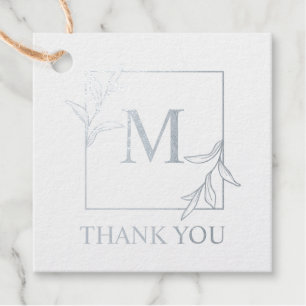 Leaf Monogram Geschenkanhänger