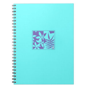Leaf Motif Spiral Foto Notebook Notizblock