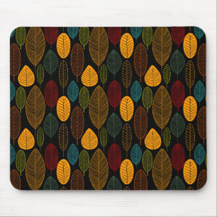 Leaf-Muster - Farben Mousepad