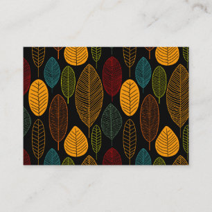 Leaf-Muster - Farben Visitenkarte
