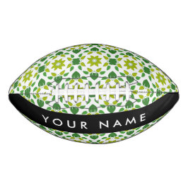 Leaf-Muster, grüne Blätter, Ihr Name Football