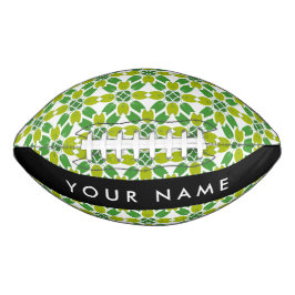 Leaf-Muster, grüne Blätter, Ihr Name Football