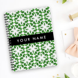 Leaf-Muster, grüne Blätter, Ihr Name Planer