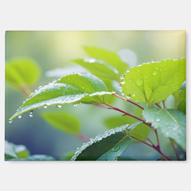 Leaf Nah-up ruhige Natursaison Magnet (Vorderseite)