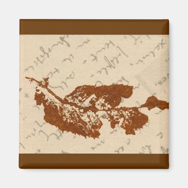 Leaf Nature Print Magnet (Vorne)