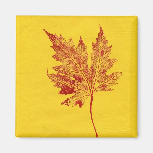 Leaf Nature Print Magnet (Vorne)
