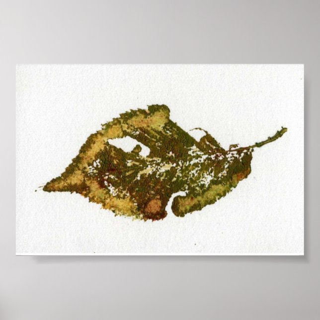 Leaf Nature Print Mini-Poster Poster (Vorne)