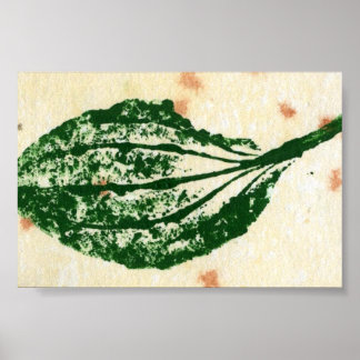 Leaf Nature Print Mini-Poster Poster