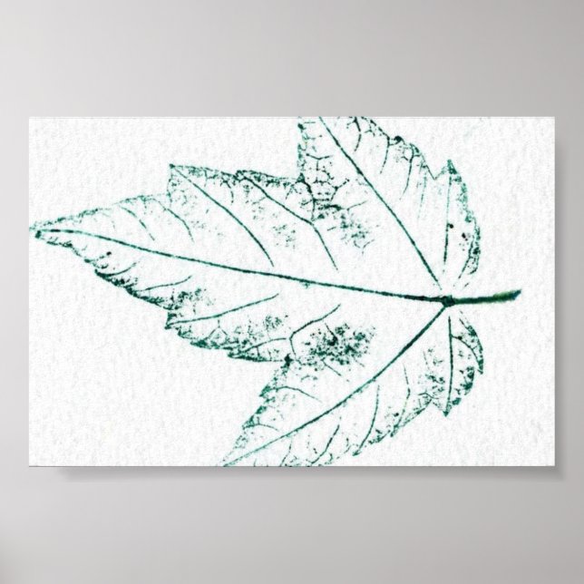 Leaf Nature Print Mini-Poster Poster (Vorne)