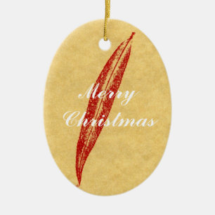 Leaf Nature Print Ornament