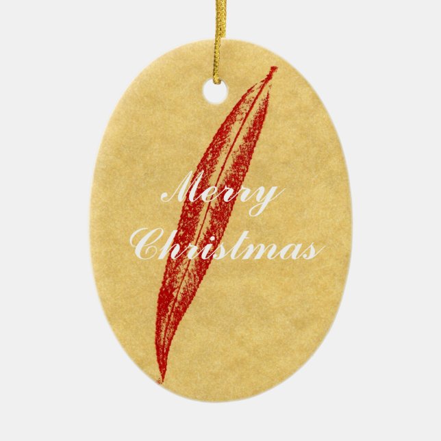 Leaf Nature Print Ornament (Vorne)