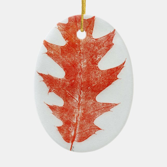 Leaf Nature Print Ornament (Vorne)