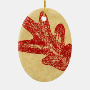 Leaf Nature Print Ornament