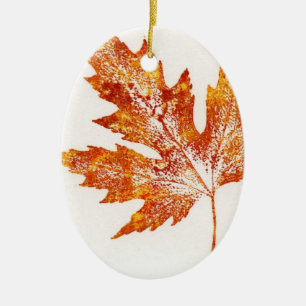 Leaf Nature Print Ornament