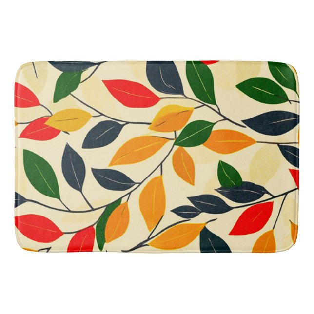 Leaf Pattern Badematte (Vorderseite)