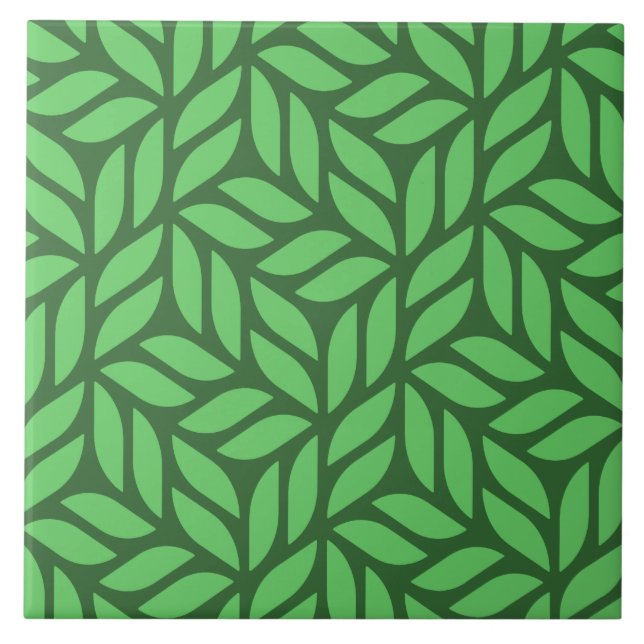 Leaf Pattern Fliese (Vorderseite)