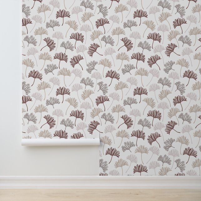 Leaf Pattern Tapete (Anwendung)
