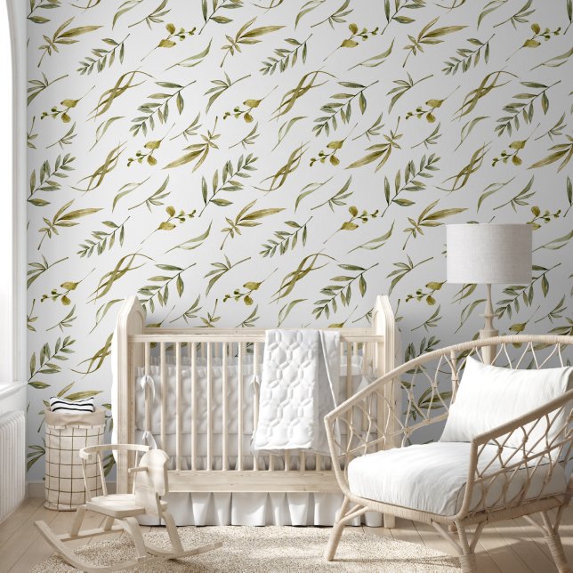 Leaf Pflanze Muster Wald Natur Safari Tapete (Kinder)