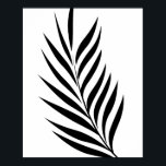 Leaf Poster Art Picture<br><div class="desc">Einfaches modernes Leaf Art Poster,  Spiele Leaf Kissen.       Leaf Pillow Schwarz-weiß Two-TonedbyTheLinley Durchsuchen nach einem weiteren Kissen beiZazzle </div>