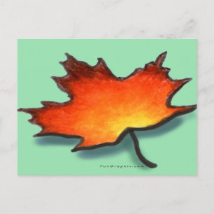 Leaf Postkarte