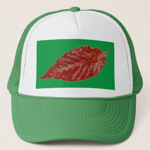 Leaf Print Hat Truckerkappe