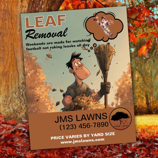 Leaf Raking und Säuberung Flyer (Von Creator hochgeladen)
