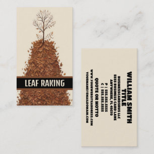 Leaf Raking Visitenkarte