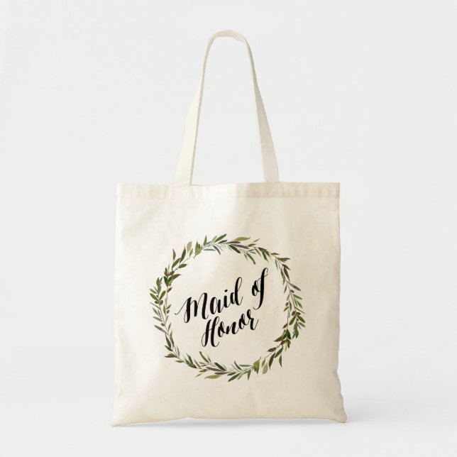 Leaf Script-Tasche | TRAUZEUGIN Tragetasche (Vorne)
