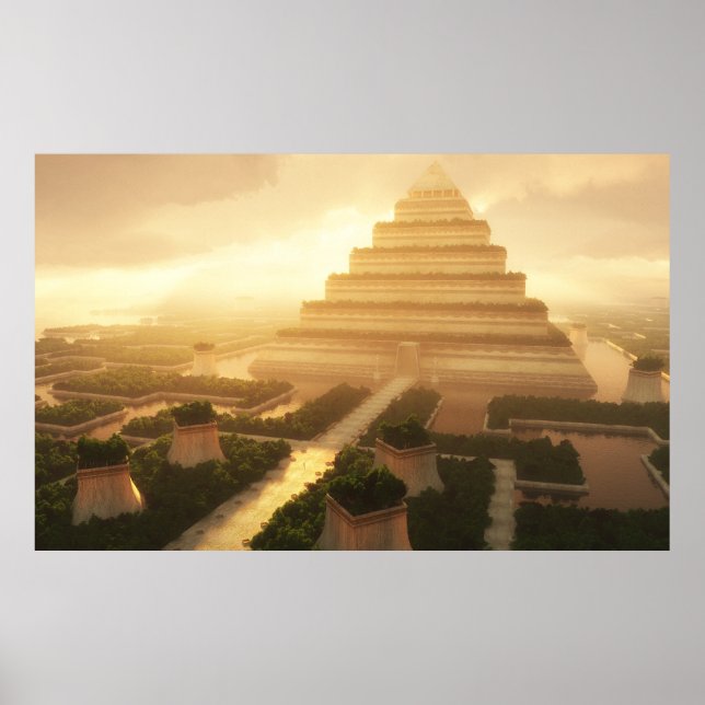 Leaf-Tempel (angepasst) Poster (Vorne)