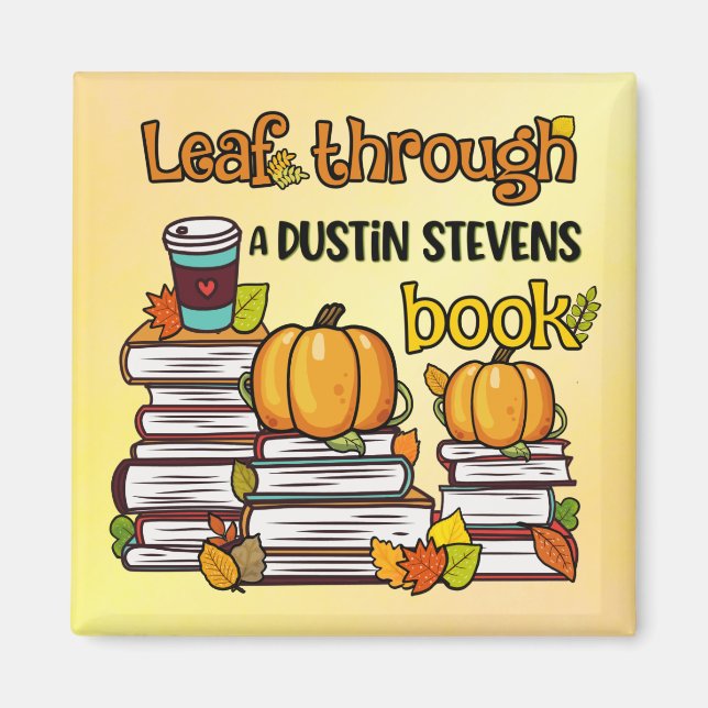 Leaf Through a Dustin Stevens Book Magnet (Vorne)